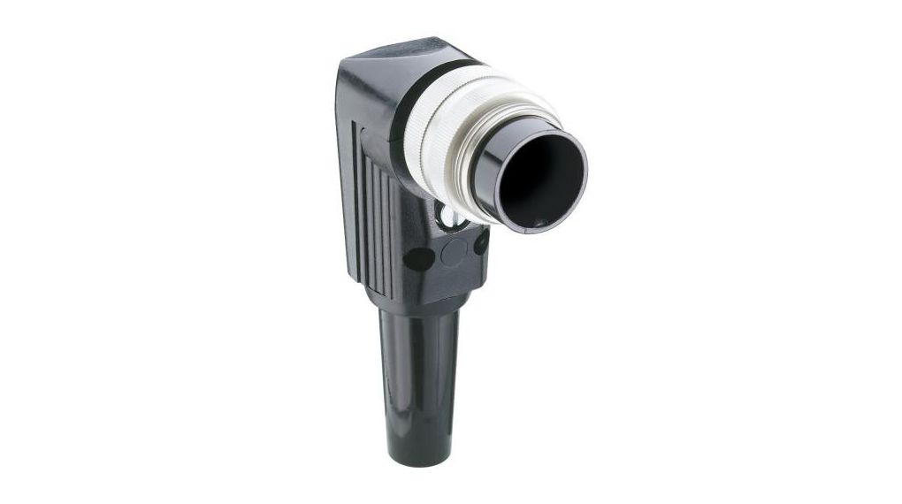Circular Connector Housing, Plug, Contacts - 3, 5A, Angled